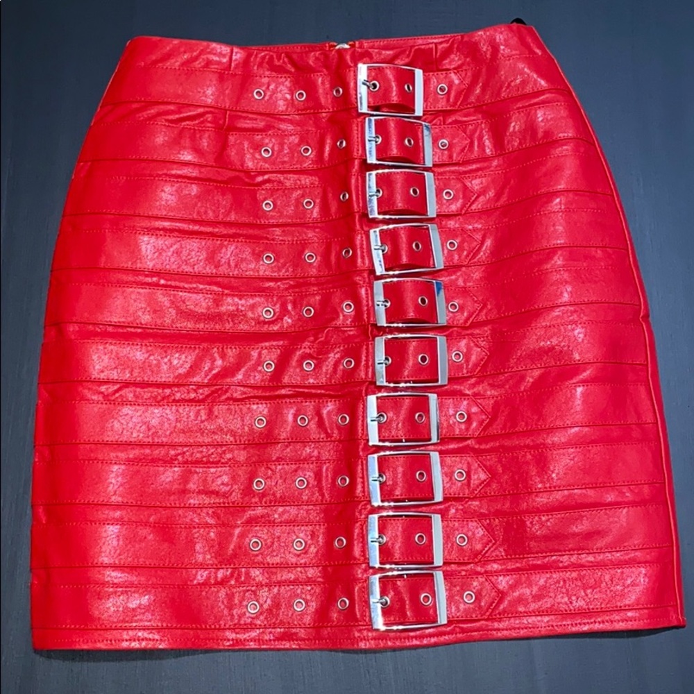 Misguided Faux Leather Skirt